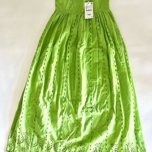 Green dress 👗 long and new